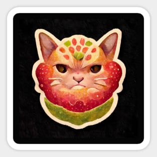 Strawberry Cat Sticker